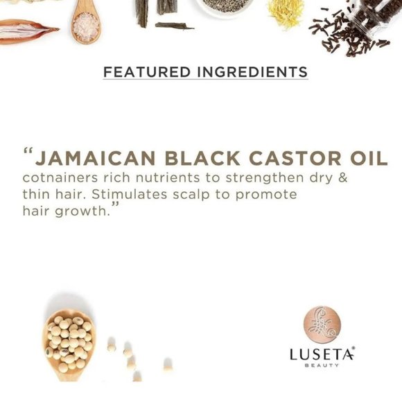 (2-Pk) LUSETA~ JAMAICAN BLACK CASTOR OIL SHAMPOO + CONDITIONER for Hair Growth - Picture 5 of 5